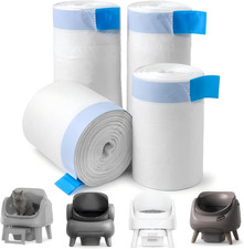 120 Count Automatic Cat Litter Box Liners with Drawstring, Heavy Duty Waste Draw