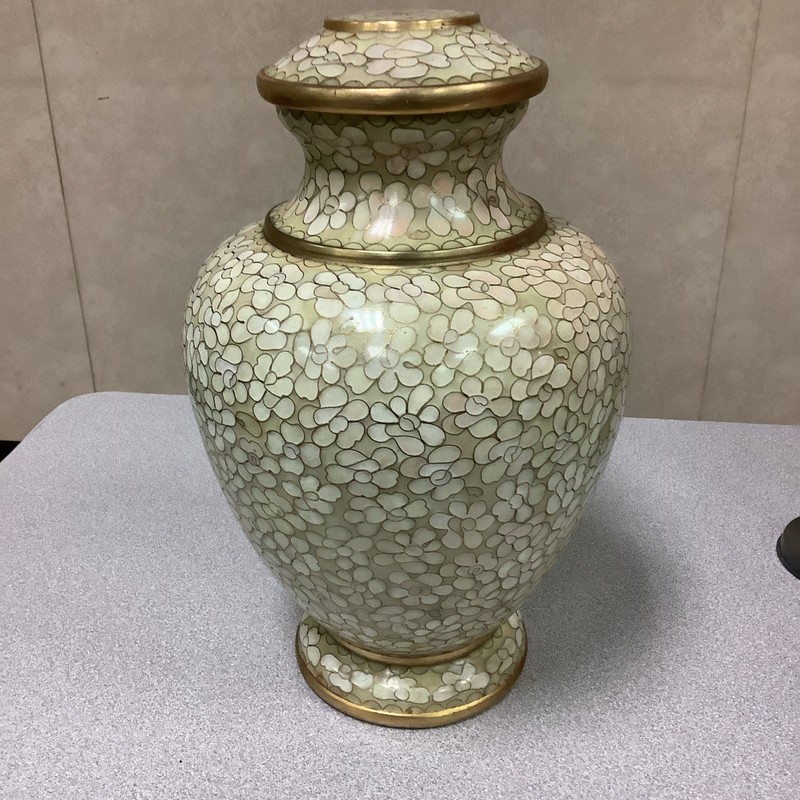 Cloisonne Funeral Cremation Urn for Ashes - Essence Opal