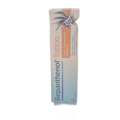 Bepanthenol Tattoo Paste Intensivpflege Creme für Tätowierungen am Körper mit Bo