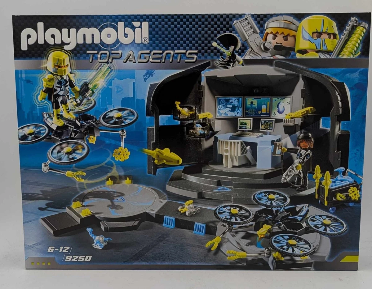 Playmobil 9250 Top Agents Dr. Drone's Command Center Drohnen Hauptquartier NEU