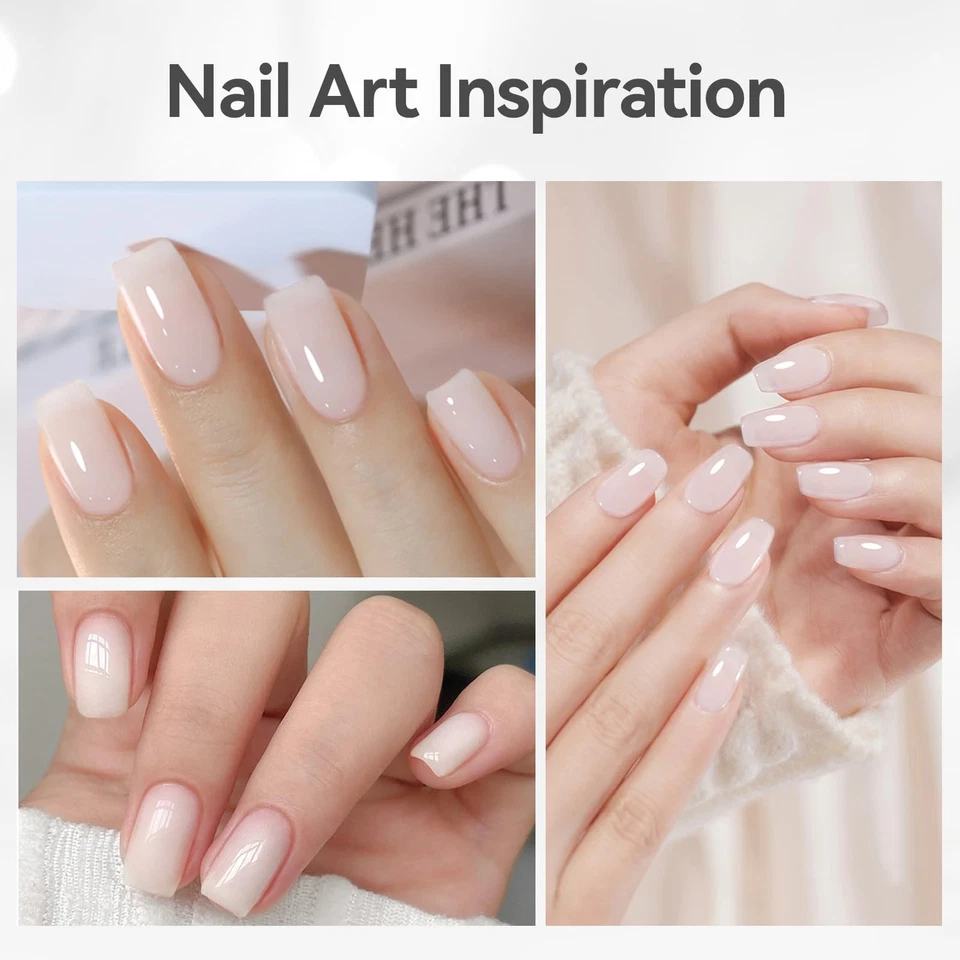 Gel de uñas Born Pretty Builder✨ 8 en 1 blanco lechoso transparente gel constructor para ápice de uñas Foto 2 de 4