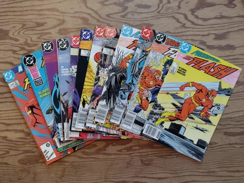 FLASH #1 2 3 4 5 6 7 8 10 11 12  Annual #1 1987 Keys 1st Apps Newstands! VF+/NM