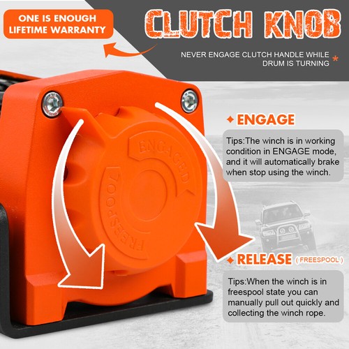 X-BULL 12V Electric Winch 3000lbs ATV 4500lb winch 12000lb winch 14500lb Winch - Picture 220 of 235