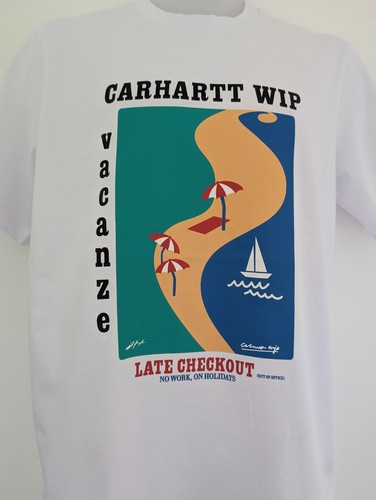 Mens Carhartt WIP Vacanze Short Sleeve T-Shirt Classic Crew Tee S-XXL RRP £45 - Picture 11 of 15