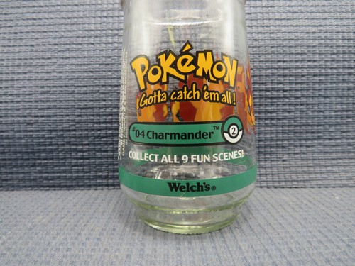 Welch's Pokemon 1999 Jelly Glass 4 1/8" - #4 Charmander - Picture 2 of 4