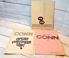 Vintage Conn Organ Prelude Manual Lot Operating instructions  more