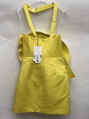 Robe ZARA édition Limitée Jaune Néon Taille S/UK8 - Modèle Volumineux Mini