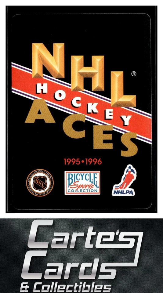 Mark Messier 1995-96 Bicycle NHL Hockey Aces #JC New York Rangers - Image 2 of 2