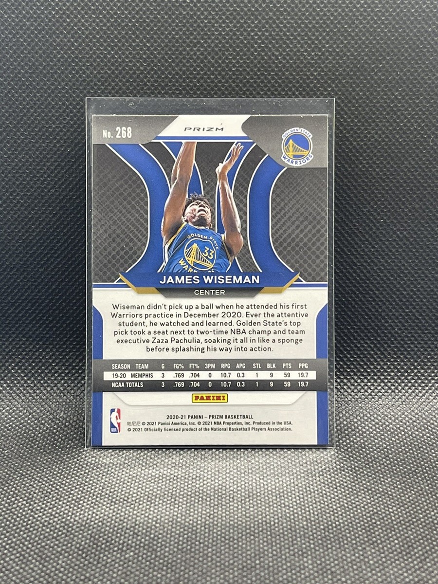 【希少】NBA James Wiseman 赤ウェーブパラレル 2020-21 Panini Prizm James Wiseman Rookie RC Red White Blue Prizm