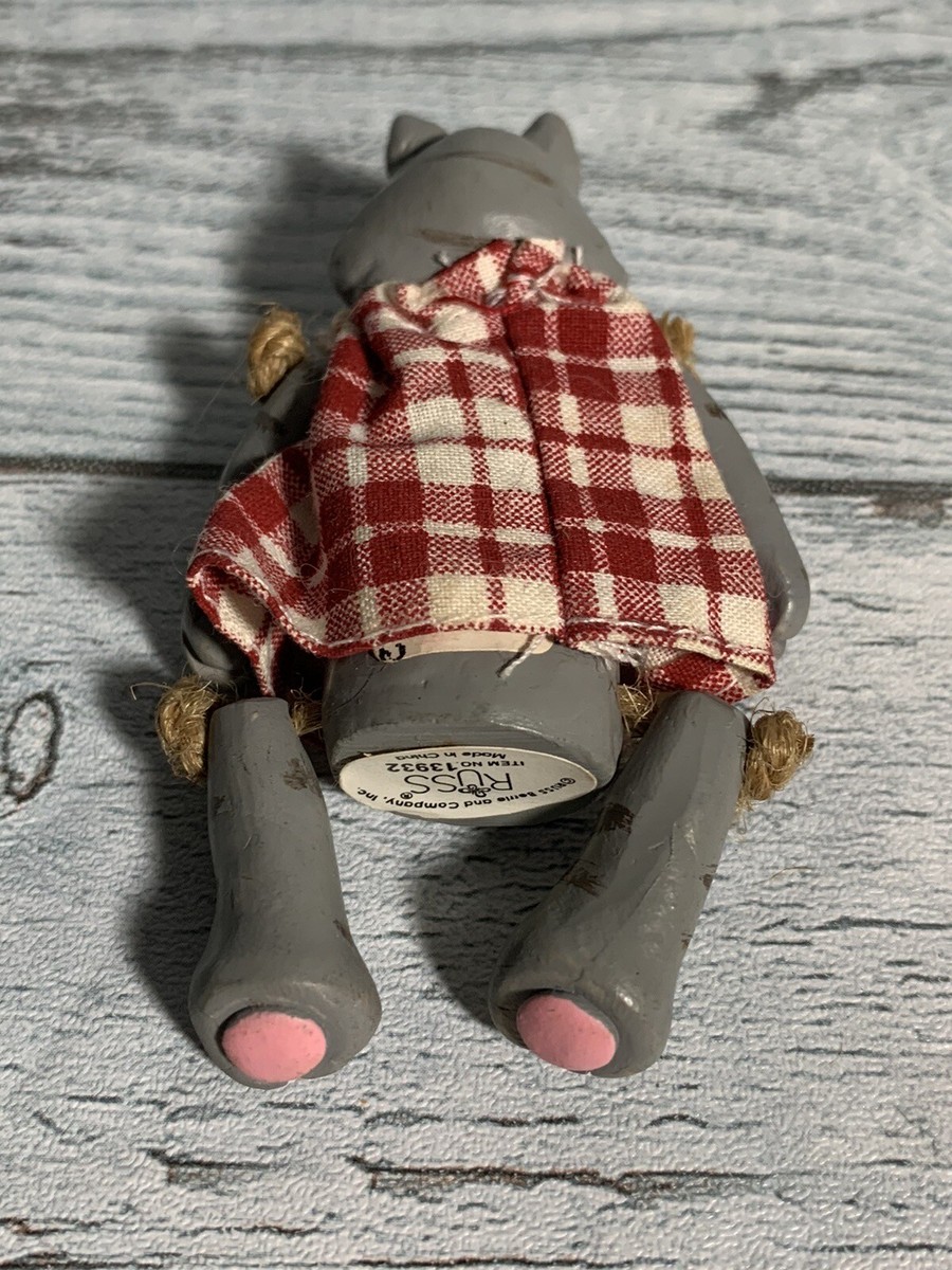 Vintage Russ Berrie & Co. Cat With Heart Jointed Mini 13932 | eBay