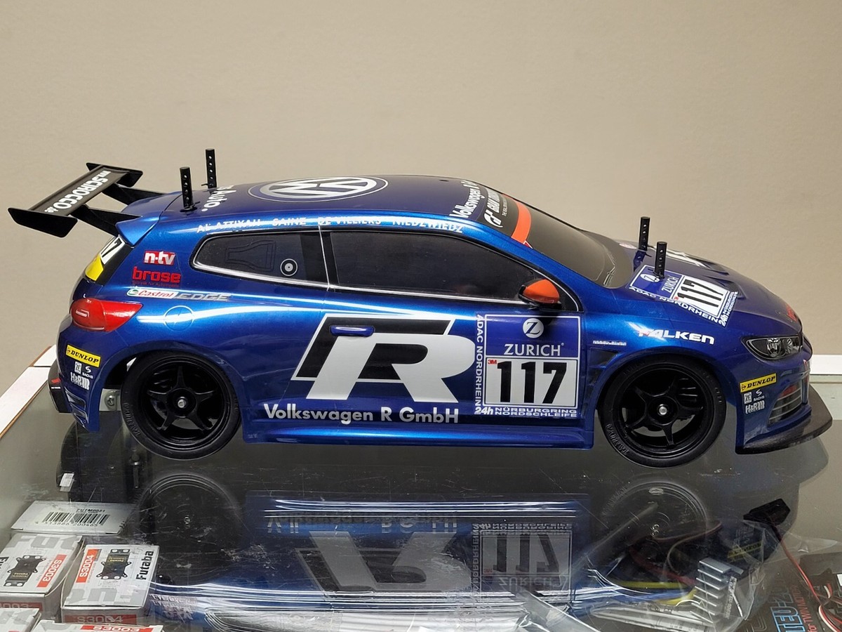 Built Tamiya R/C 1/10 Volkswagen Scirocco TT-01 Chassis +