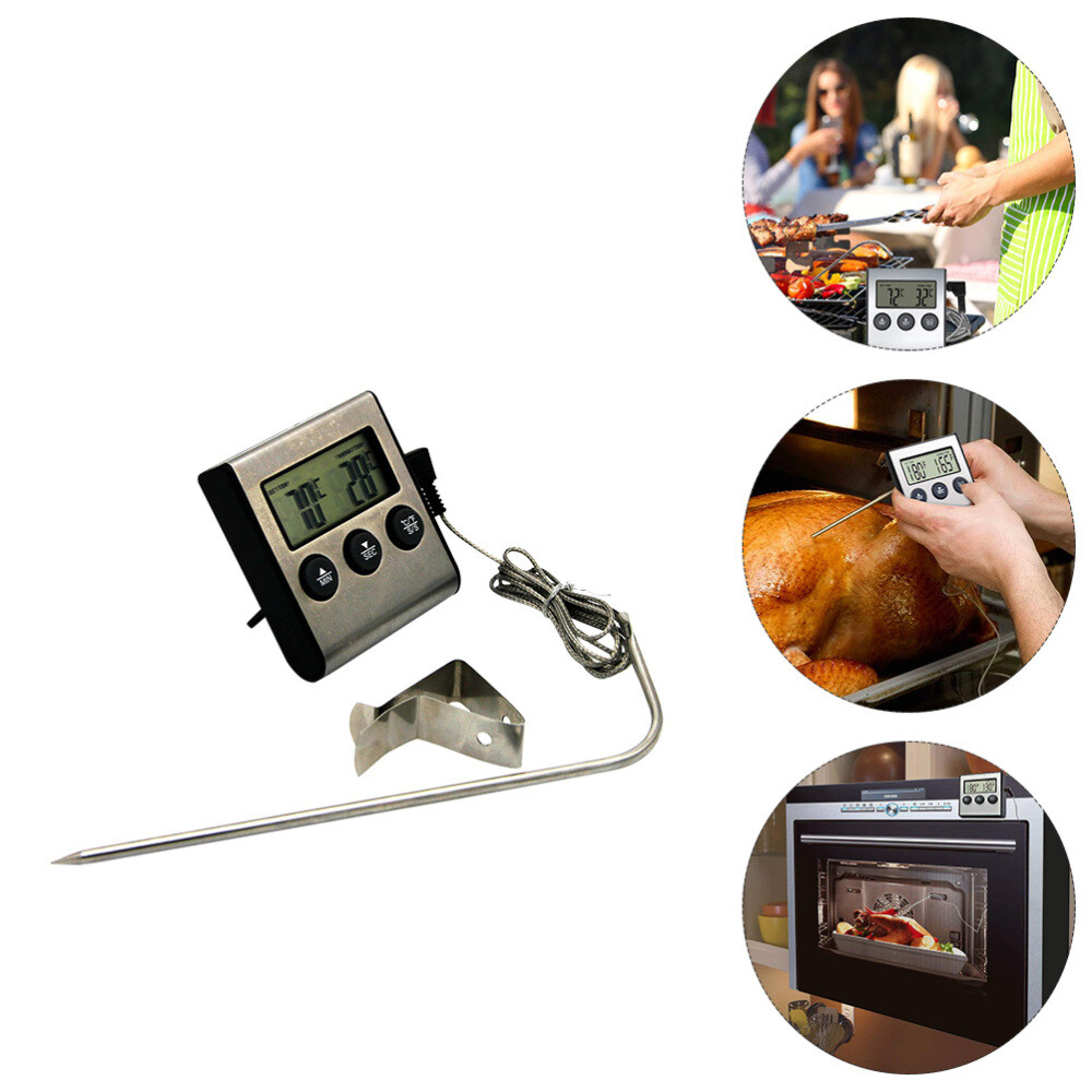 Oven Temperature Monitor Barbecue Temperature Probe Grilling Temperature Gauge Oven Temperature Monitor Barbecue Temperature Probe Grilling Temperature Gauge