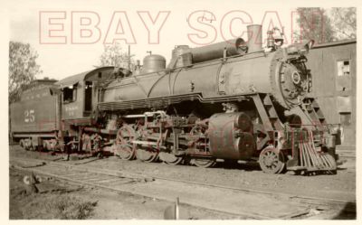 8J332 RP 1936 FT SMITH & WESTERN RAILROAD 2-8-2 #25 FT SMITH AR