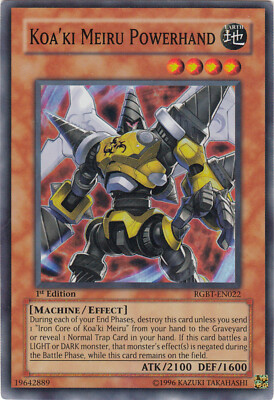 YU-GI-OH, KOA'KI MEIRU POWERHAND, SR, RGBT-EN022, 1. Edition, TOP