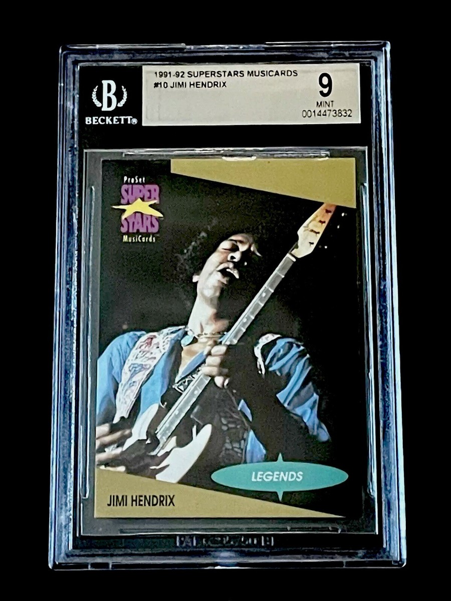 JIMI HENDRIX RC RARE MINT BGS 9 1991 Pro Set SuperStar MusiCards