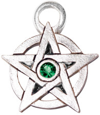 Jewelled Pentagram Pendant, Swarovski Crystal, Pagan Star, Wiccan, Supernatural