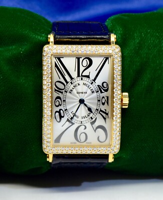 Franck Muller Long Island Watch 18K YG w/Diamonds SC