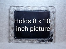 MIKASA Crystal Frame - Glass Holds 8" x 10" Picture Frame Free Standing