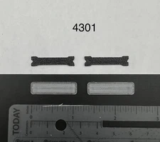 2 Pack 1/43 SUV Length Whelen LED Gray Top Cover Lightbar O Scale Police Sheriff