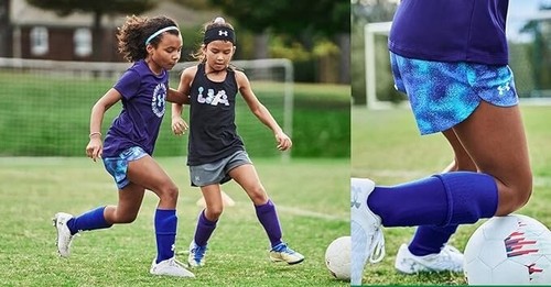 New Under Armour Girls' Play Up Shorts Gray Size Youth Small YSM NWT - Picture 4 of 4