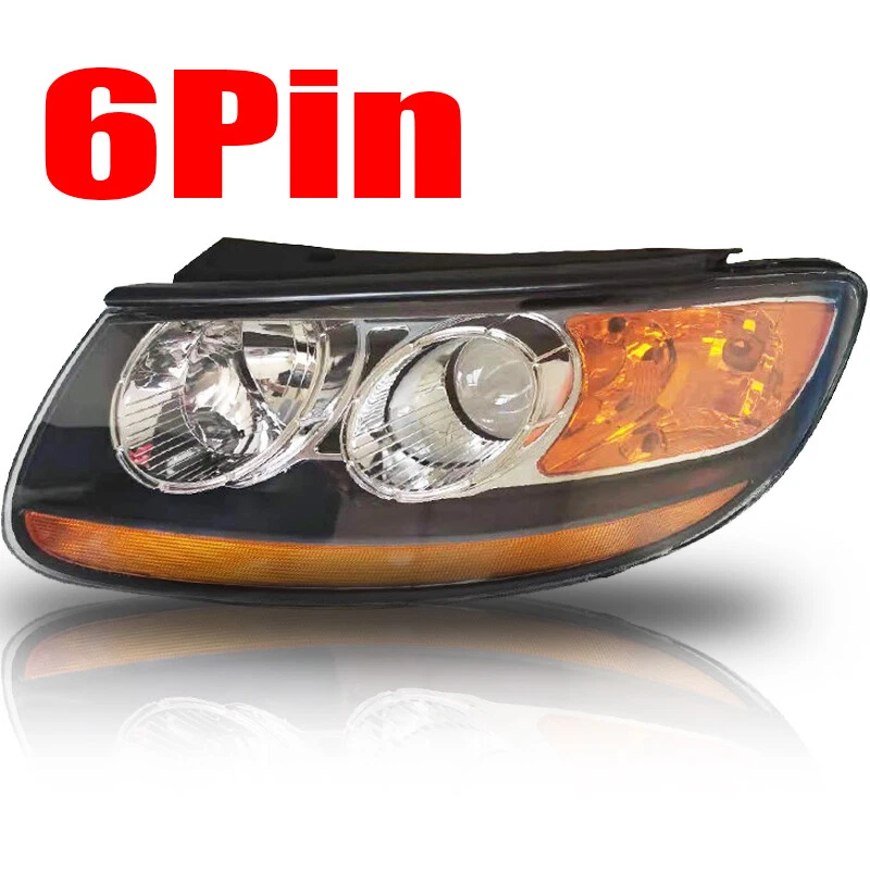 For Hyundai Santa Fe 2007-12 Left Side Clear Lens Headlight Lamp Assy 921010W060 Foto 4 de 4