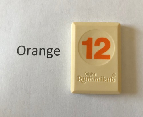 REPUESTO ÚNICO RUMMIKUB (edición 1997) pieza de juego #12 - Elige color - Imagen 5 de 12
