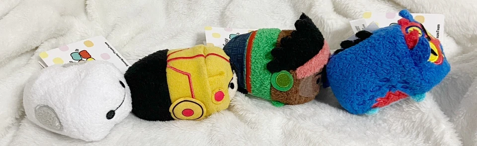 Disney Store, Tsum Tsum Big Hero Six Hiro, Fred, Wasabi, Baymax  Plush - Image 2 of 3