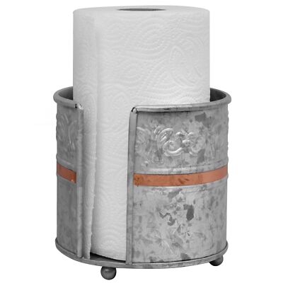 Farmhouse Galvanized Kitchen Paper Towel Holder “ Vintage Style ...