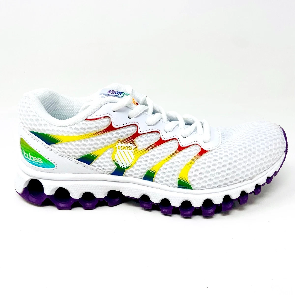 K Swiss Tubes Comfort 200 White Rainbow Womens Sneakers 97112 183