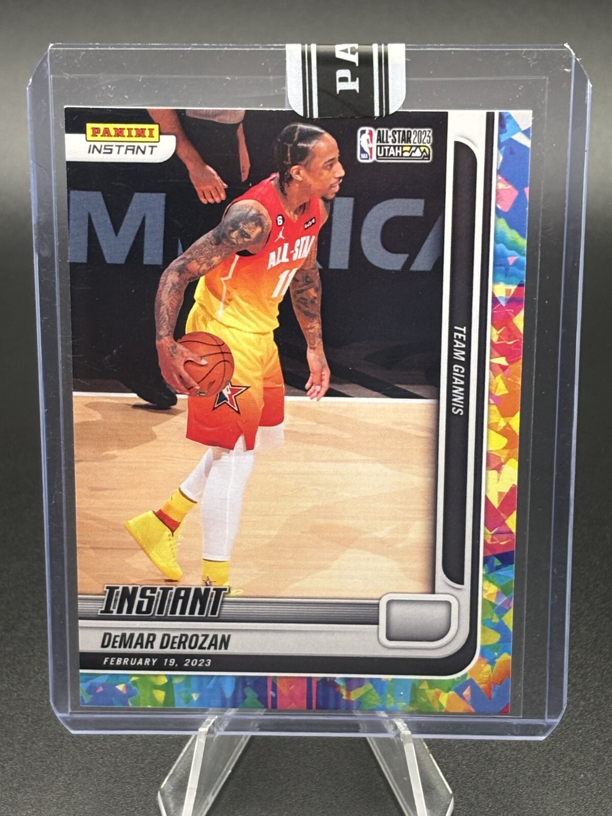 DeMar DeRozan 2022-23 Panini Instant Versicolor All Star SSP /5 #176 Kings