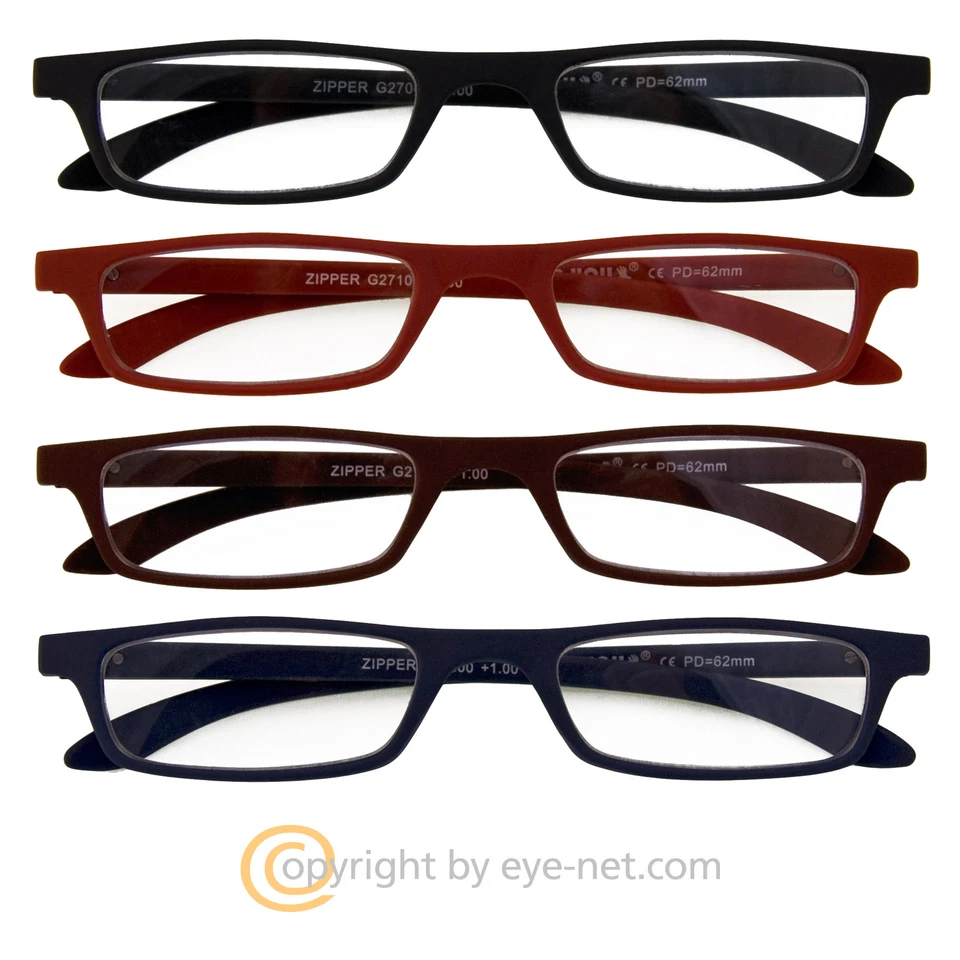 Zipper - stark im Ausdruck - Lesebrille Etui Federtechnik- I Need You by EYE-NET