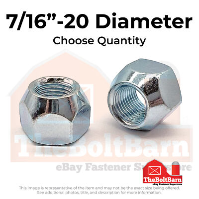7/16-20x9/16'' Right Hand Wheel Nuts 60° Taper (Pick Quantity)