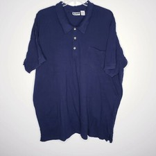 King Size Premium Mens Navy Blue Short Sleeve Polo Shirt Size 3XL