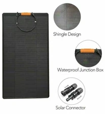 150 WATT semi flexi MOTORHOME SOLAR PANEL monocrystaline mono 150w 160w 160 watt