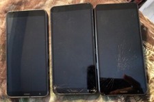 Lot of 3 LG Aristo 4  LM-X320MA Smartphone T-Mobile Cracked Glass