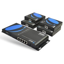 OREI 1x4 HDMI Extender Splitter Over Single Cable CAT5/5e/6 1080p - Up to 400 Ft