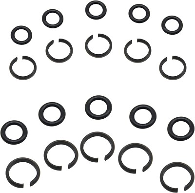 5 Sets 3/8 and 5 Sets 1/2 Impact Retaining Ring Wrench Socket Clip with O Ring