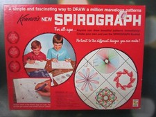 Kenner SPIROGRAPH 1967 Vintage No. 401 Drawing Toy Wheels Rings Racks Pens Base