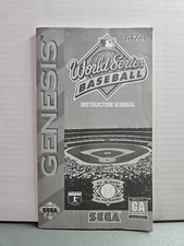 World Series Baseball Sega Genesis Game Instruction Manual Only