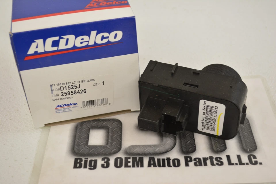 ACDelco D1525J Original GM Faro Luz Domo e Interruptor Atenuador Nuevo OE 84948801 Foto 2 de 2