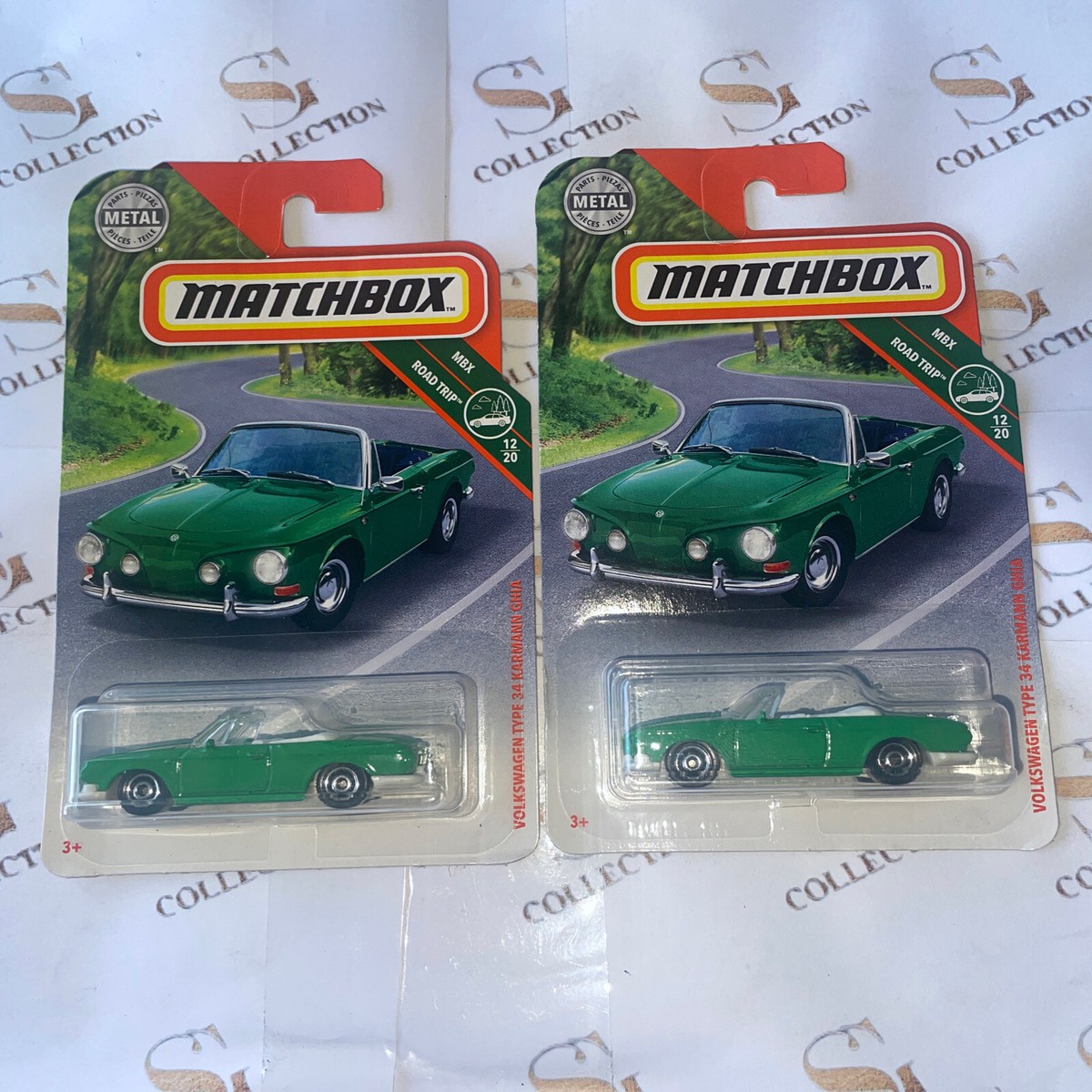 MATCHBOX 2019 MBX ROAD TRIP VOLKSWAGEN TYPE 34 KARMANN GHIA 12/20