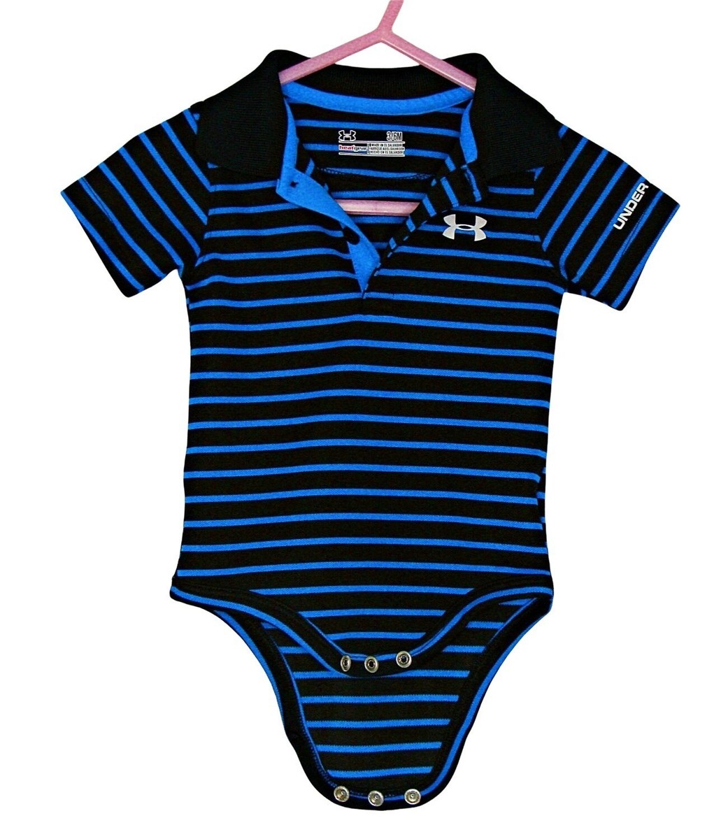 Under Armour Baby-Boys Newborn Polo Yarn Dye Bodysuit One Piece