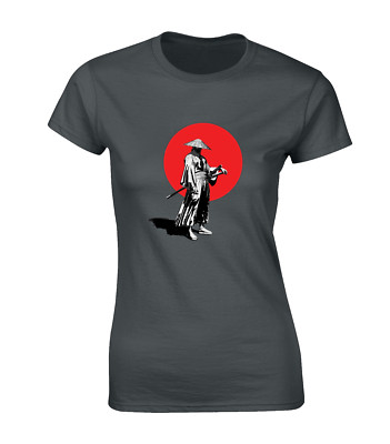ANIME WARRIOR DAMEN T-SHIRT SAMURAI JAPAN COMIC COOL GAMER TOP MANGA NEU