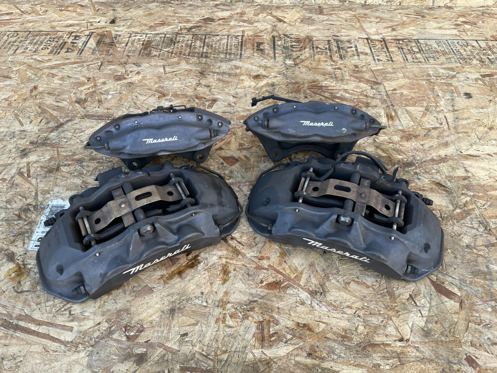 BREMBO BRAKE CALIPER CALIPERS SET FRONT/REAR OEM 53K 1419 MASERATI