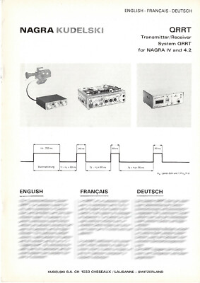 1 x Nagra QRRT Transmitter / Receiver System for Nagra IV and 4.2 > Beschreibung