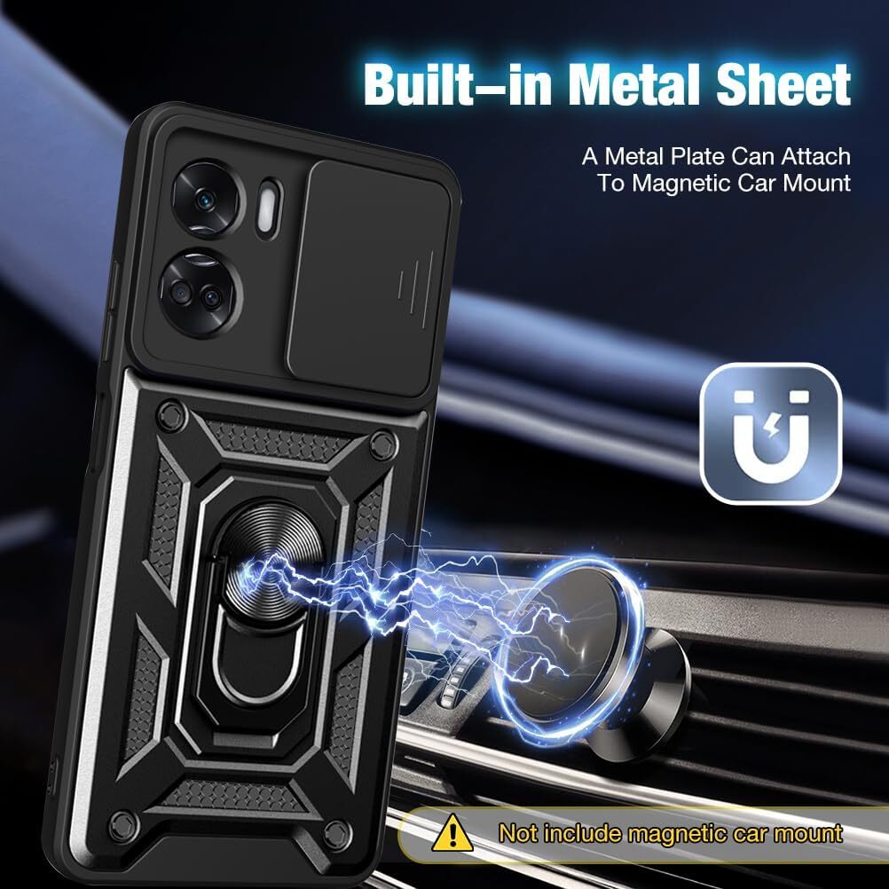 For Honor 90 70 Lite X5 Plus X6A X8 Slim Armor Ring Stand Case Screen Protector - View #2