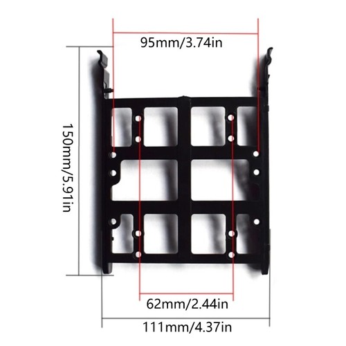 Rack de disque dur extracteur guide rail outil disque dur caddy 2,5 3,5 support de disque SSD - Photo 8/8