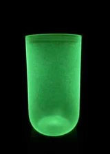 18 oz GLOW IN THE DARK  Sublimation Tumbler Glass with Bamboo Lid- BLANKS