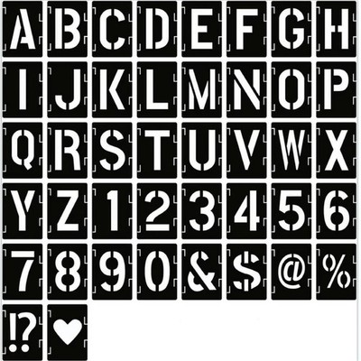 2/3/4/5 Zoll Buchstaben Schablonen Alphabet Zahlen Vorlagen Zum Selbermachen Basteln