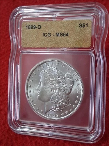 1899-O Morgan S$1 Silver Dollar  ICG MS 64                              #MF-0733